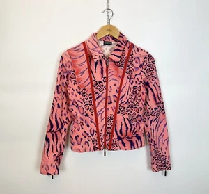 Chaqueta vaquera para mujer Rocco Barocco talla 42 EE. UU. 8 Hecha en Italia Prenda para el torso auténtico - Imagen 1 de 9