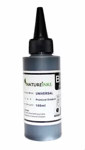 100ml Black Premium printer Ink Bottles kit to Refill empty ink cartridge - Picture 1 of 3