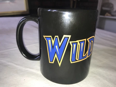 Rare WASHINGTON Pennsylvania WILD THINGS Black 12oz Coffee MUG Cup MiLB Baseball Cover