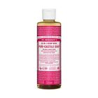 Dr Bronners 18in1 Hemp Rose Pure Castile Soap Fair Trade Organic Oils 8fl oz NEW