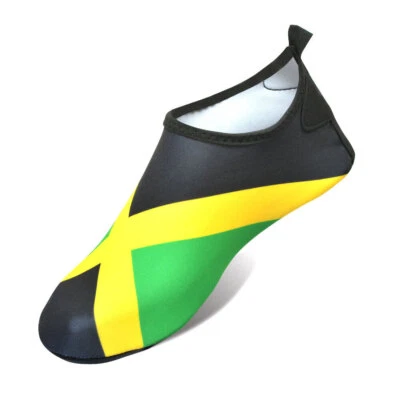 Water Shoes for Women and Men Quick-Dry Swim Beach Yoga Jamaica Reggae Rasta - Image 1 of 4