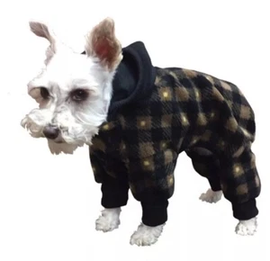 Traje corporal Ultra Paws SnoJam, perro búfalo, negro/taupe extra pequeño - Imagen 1 de 6