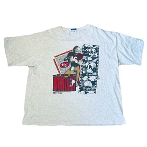Vintage 90s Salem Sportswear Joe Montana San Francisco 49ers Shirt Gr. XL - Bild 1 von 7