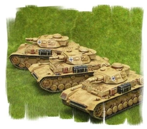 ¡Pintado! - Pelotón Panzer IV (3 vehículos) - 15 mm Segunda Guerra Mundial - Llamas de guerra - Imagen 1 de 2