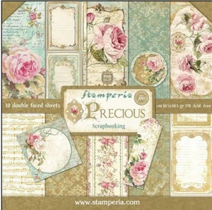 Stamperia PRECIOUS - 12" X 12" Double Sided Paper - 10 SHEETS - Picture 1 of 11