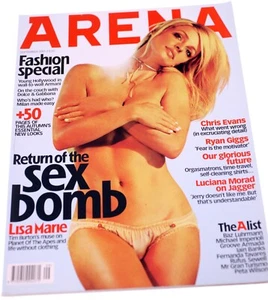 Arena magazine No.114 September 2001-Lisa Marie front cover-Weight 684g - Picture 1 of 11
