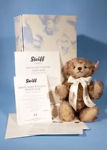 Oso de peluche Steiff Royal Baby Windsor Nº 664267 * En caja y certificados * RARO - Imagen 1 de 18