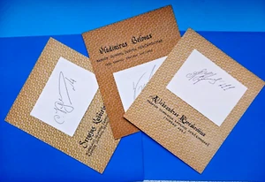 AUTOGRAPHS S. KUSHNIRYUK, A. KARSHAKEVICH, V. BELOV OLYMPIC HANDBALL CHAMPIONS - Picture 1 of 9