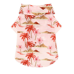 Hawaiian Pet Dog T Shirts Cat Dog Summer Beach Clothes Vest for French Bulldog