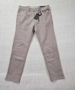 Vintage Genes Black Jeans Men's 36W 30L Gray French Terry Denim Stretch NWT - Picture 1 of 16