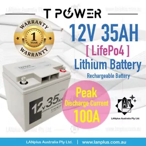 12V 35AH LiFePO4 Lithium Battery Rechargeable 4 Golf Buggy Cart Mobility Scooter - Picture 1 of 5