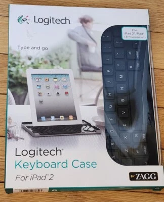 ZAGG Logitech Keyboard Case & Stand for iPad 2 Bluetooth BRAND NEW - Image 1 of 4