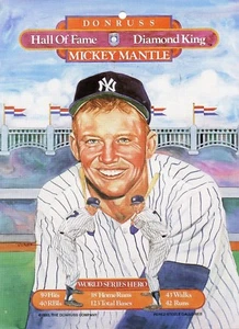 1983 Donruss Diamond King Mickey Mantle advertising promo sheet - Picture 1 of 1