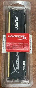 Kingston HyperX Fury Black 4GB 1600MHz DDR3L DIMM CL10 1.35V HX316LC10FB/4 - Picture 1 of 5