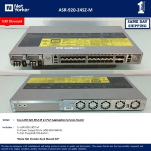 Cisco ASR-920-24SZ-M - Services Router ASR 920- With Dual Power - Same Day Shipp - Picture 1 of 3