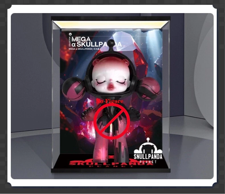 Display Box Light Case Fit MEGA SKULL-PANDA 400%  Red Crystal Action FigureToy - Image 1 of 2