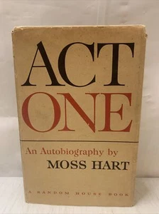 Act One 1959 Vintage Autobiography By Moss Hart HC B000 - Picture 1 of 8