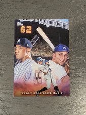 2022 Topps Game Within the Game Aaron Judge & Roger Maris 62nd Home Run #15
