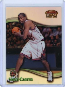 1998-99 Bowman's Best Basketball Refractor Rookie #105 Vince Carter #118/400 - Picture 1 of 2