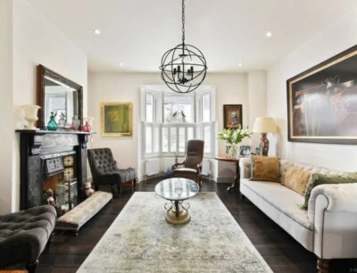 BLACK GLOBE DINING ROOM KITCHEN FOYER CRYSTAL PENDANT CHANDELIER FIXTURE 4 LIGHT - Image 1 of 4