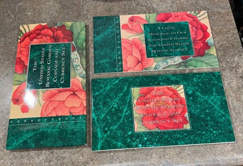 1997 United States Botanic Garden Coinage & Currency Set _ Silver Dollar & More Cover