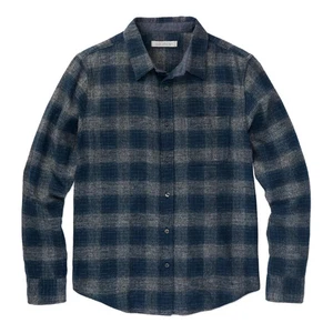 Outerknown Transitional Flannel Shirt Mens Large Plaid Long Sleeve Button Up EUC - Picture 1 of 17