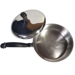 Farberware Aluminium plattiert Edelstahl Pfanne 7 Zoll mit Deckel & isoliertem Griff - Bild 1 von 10