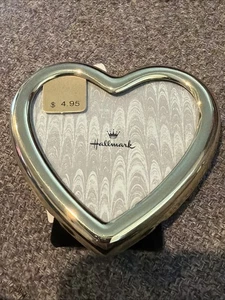 Vintage Punze Messing herzförmiger Bilderrahmen PP2191 - Bild 1 von 8