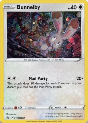 Pokemon - Bunnelby #SWSH082 - SWSH: Sword & Shield Promo Cards Holo - Image 1 of 2