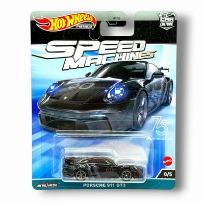 Hot Wheels Car Culture Speed Machines Porsche 911 GT3 Black Chase 0/5 - Image 1 of 2