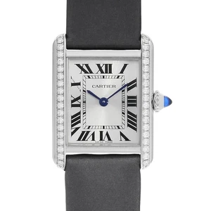Cartier Tank Mast SM with Diamond Bezel W4TA0016 second hand Women - Picture 1 of 9
