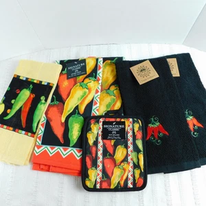 Kay Dee Designs Southwest Baumwolle Küchentuch, Heizkissen Menge 6 Paprika schwarz - Bild 1 von 14