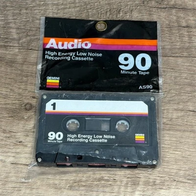 Gemini High Energy Low Noise 90 Min Recording Cassette AS90 VG+ - Image 1 of 4