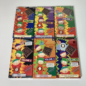 South Park Vol 1-6 VHS Lot (3, 4, 6 Are Sealed) - Picture 1 of 3