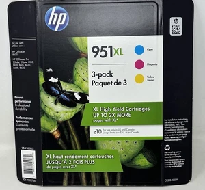 HP 951XL Original Farbe Tintenpatronen 3er Pack Cyan Magenta Gelb Ablaufdatum 10/2020 - Bild 1 von 5