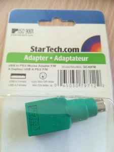 USB A Female To PS/2 Mini-DIN Male Mouse Mice Cable Connector Adapter - Picture 1 of 1