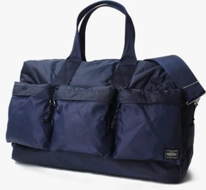 Porter Force Boston Bag 2way Duffle 855-05900 NAVY/BLACK/OLIVE Yoshida Bag japan - Picture 1 of 9