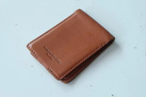 Anson Calder Slim Brief bifold/business card wallet (brown) - Picture 1 of 7