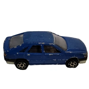 Majorette Renault Safrane 221 Blue Car C-Renault 1992 1990s Diecast 1/63 Toy - Picture 1 of 9