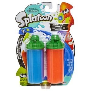 World of Nintendo Splatoon Splattershot Refill 2 Pack Slime BLU E ARANCIO - Imagen 1 de 2