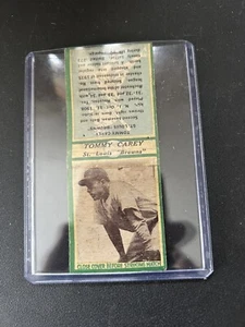 VINTAGE SCARCE 1936 MATCHBOOK COVER TOMMY CAREY MLB ST LOUIS BROWNS PHOTOGRAPH - Picture 1 of 3