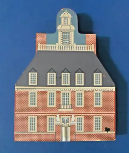 Cat's Meow Village Williamsburg Serie Palacio del Gobernador Firmado Faline '93 - Imagen 1 de 2