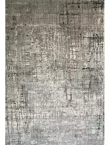 BLUE FLOOR RUG STRIPE LINES CONTEMPORARY AREA RUG EXTRA LARGE - 200 x 290 CM - Picture 1 of 5