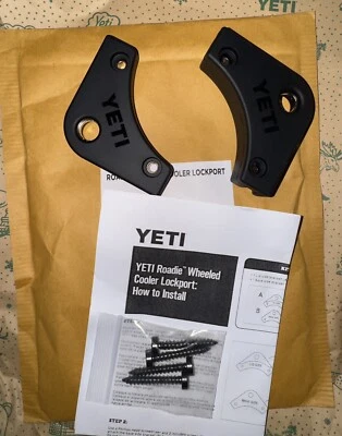 Yeti Black Roadie Wheeled Cooler Lockport 9649 Brand New Sealed w/ Screws