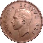 Südafrika 1 Penny Münze | George VI | SUID AFRIKA | KM34.2 | 1951 - 1952