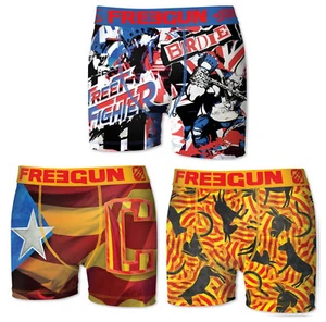 Freegun Lot 3 Boxershorts Sammlung - 2 Katalanen + 1 Street Fighter - Bild 1 von 4