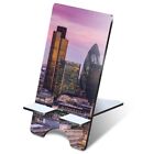 1x 3mm MDF Phone Stand London England Sunset Architecture #45607
