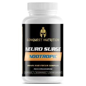Complejo cerebral y enfoque nootrópico Conquest Neuro Surge - 60 cápsulas vegetales - Imagen 1 de 2
