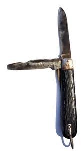 Cuchillo de bolsillo plegable de dos hojas vintage KUTMASTER Utica New York sabía cómo kut - Imagen 1 de 4