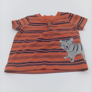 Child Of Mine T-Shirt Boy's 6-9M Multicolor Embroidered Animal Design - Picture 1 of 8